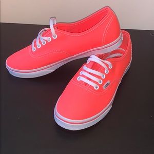 Neon pink vans vans women’s size 6
